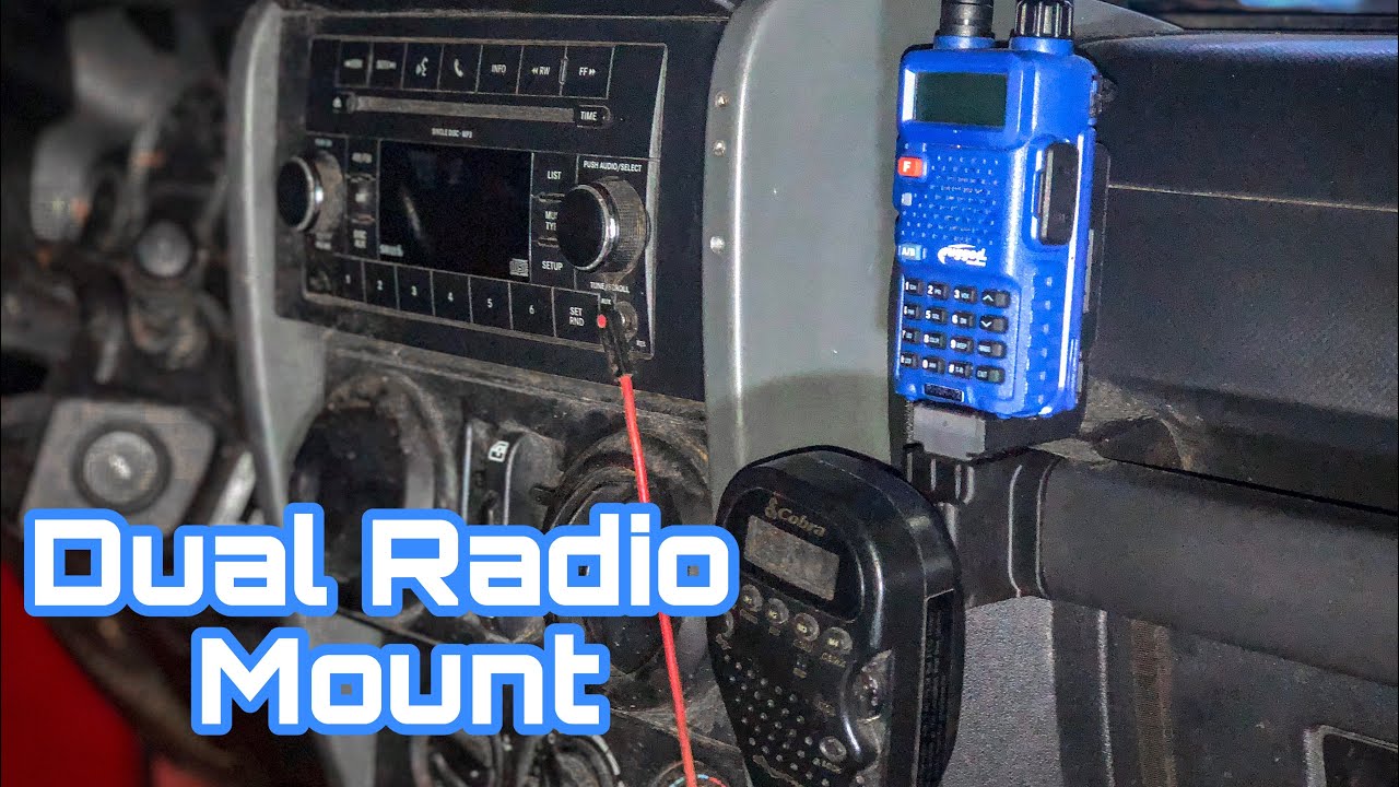 Jeep JK Dual Radio Mount - CB/VHF