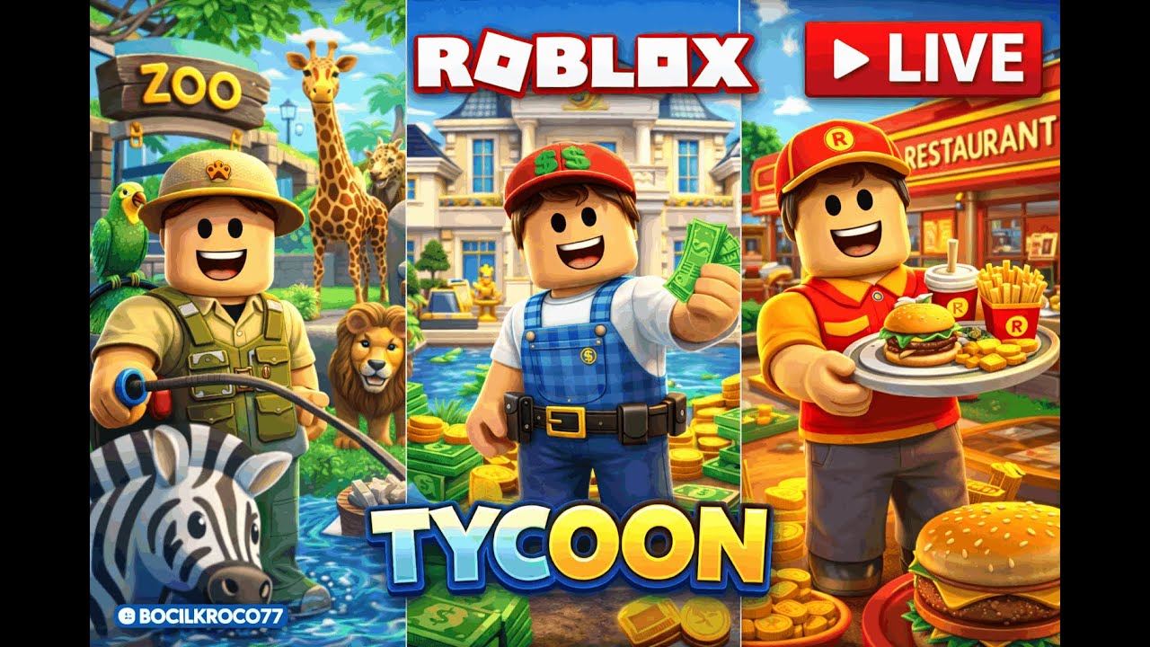 LIVE ROBLOX TYCOON #roblox #livegaming #shortlive #mabar