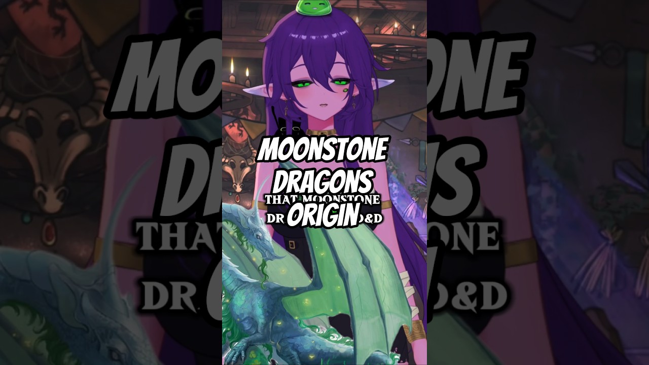 D&D Monster Facts: Moonstone Dragons 🌕 #vtuber #dnd