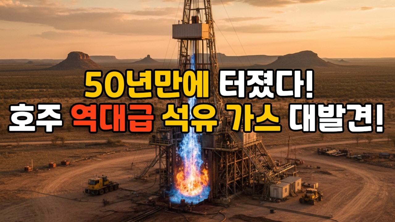 50년 만에 터졌다! 호주에서 발견된 '몇백 년 쓸' 역대급 석유·가스전 (실제 상황)