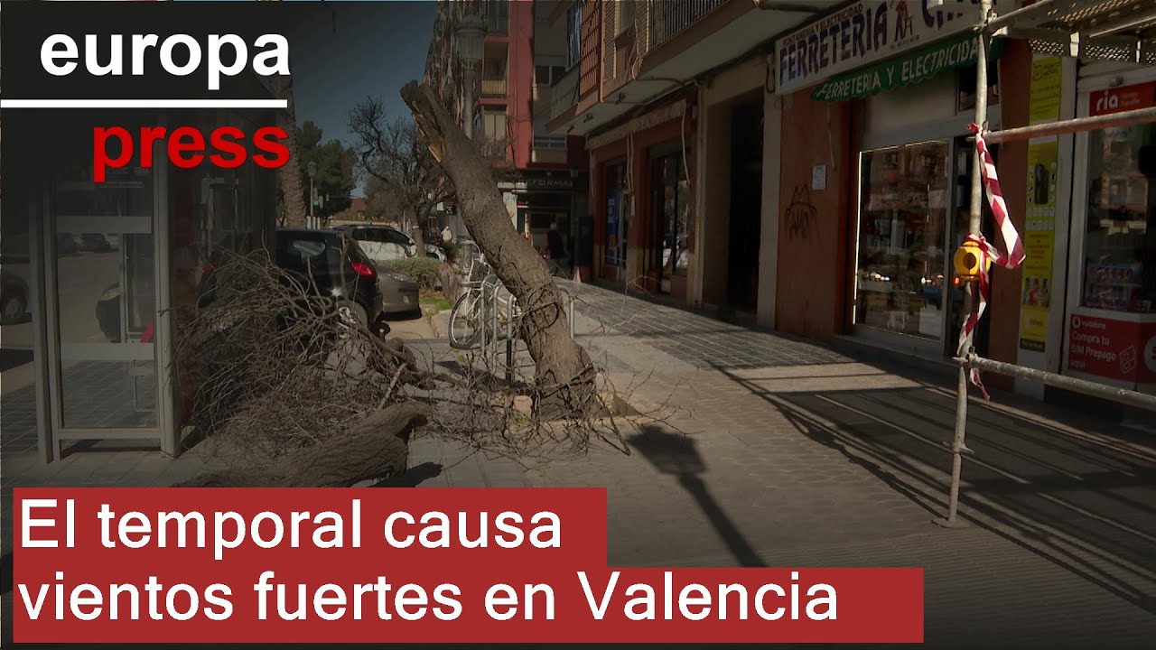 El temporal afecta la provincia de Valencia con fuertes rachas de viento