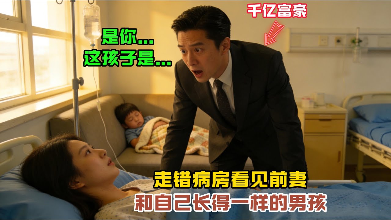 “是你，這孩子是…”千億富豪走錯病房，看到躺在床上的前妻和一個長得和自己一樣的男孩，他愣住了…#感人故事 #感人壹幕 #故事分享