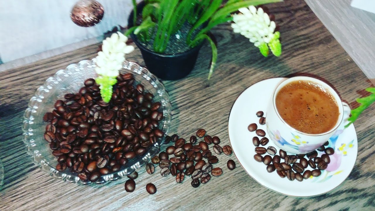 طريقة تحضير  القهوة العربي البن التونسية بطريقتي  خاص بالمغتربين
