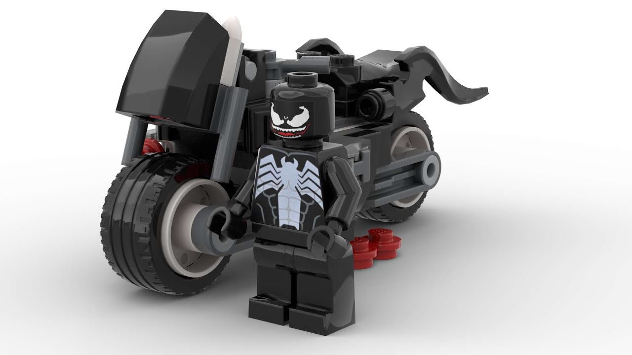 Lego 30679 Venom Street Bike Speed Build Studio Bricklink LDD by PLegoBB