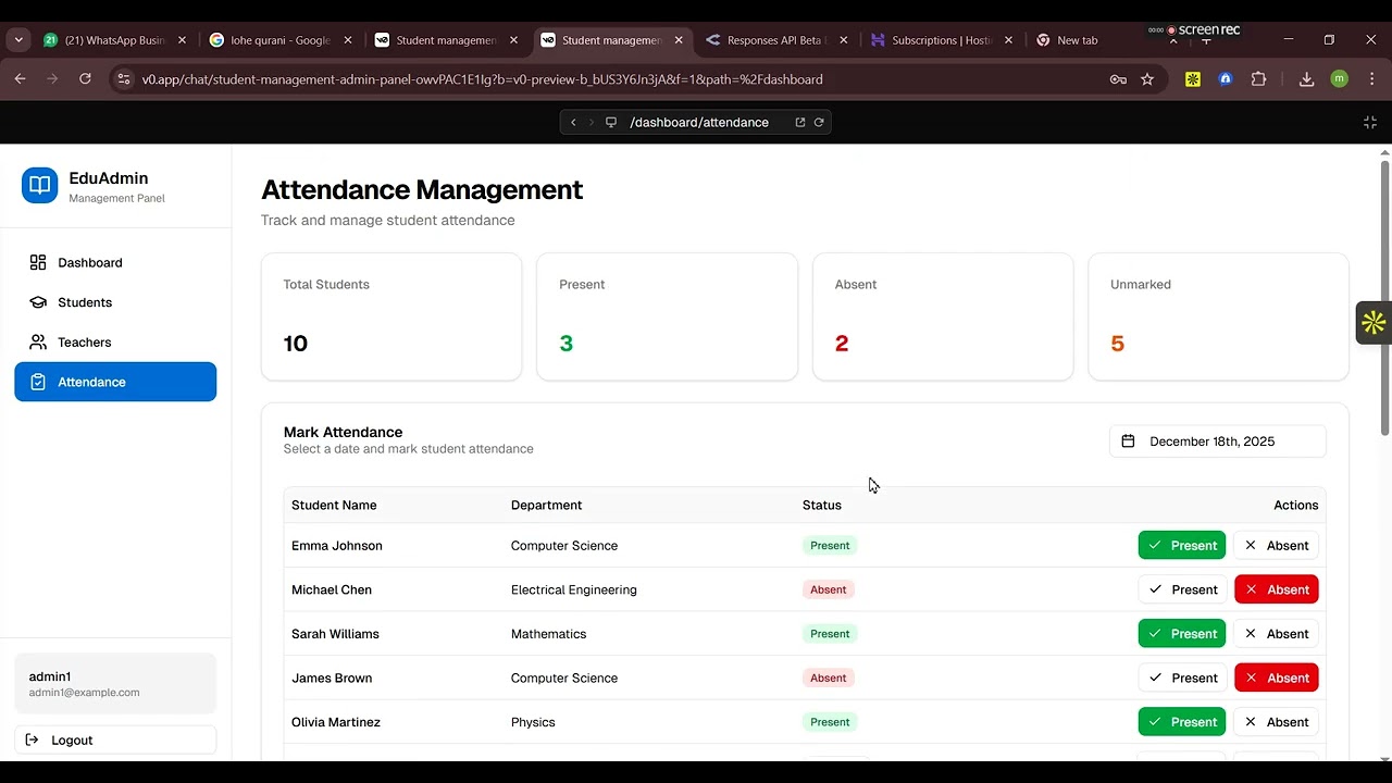 Student Management System | Full Project Tutorial & MySQL