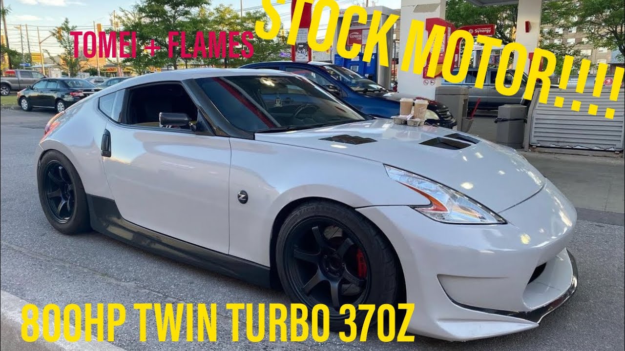 700WHP TWIN TURBO 370Z NISMO TOMEI EXHAUST LOUD AF FLAMES