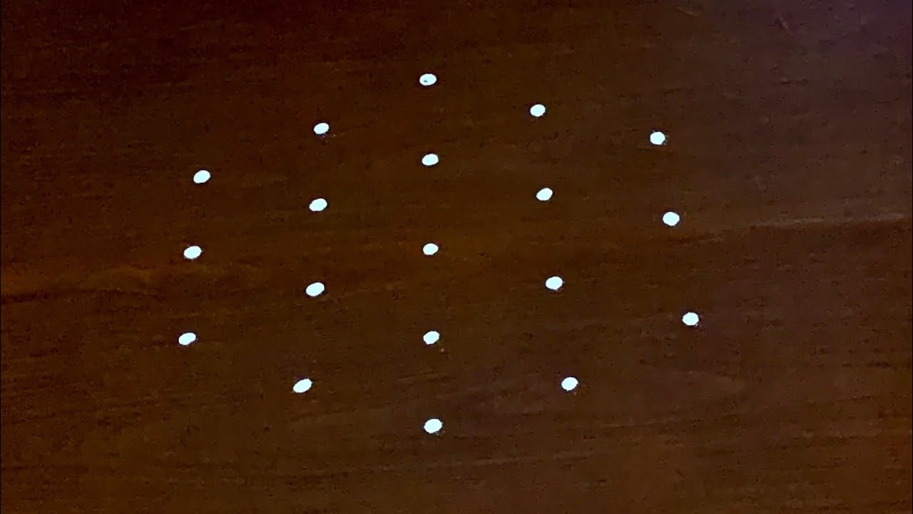 Easy ugadi rangoli designs🌷5*3 dots beautifull ugadi Muggulu🌷Simple Festival kolam #rang design