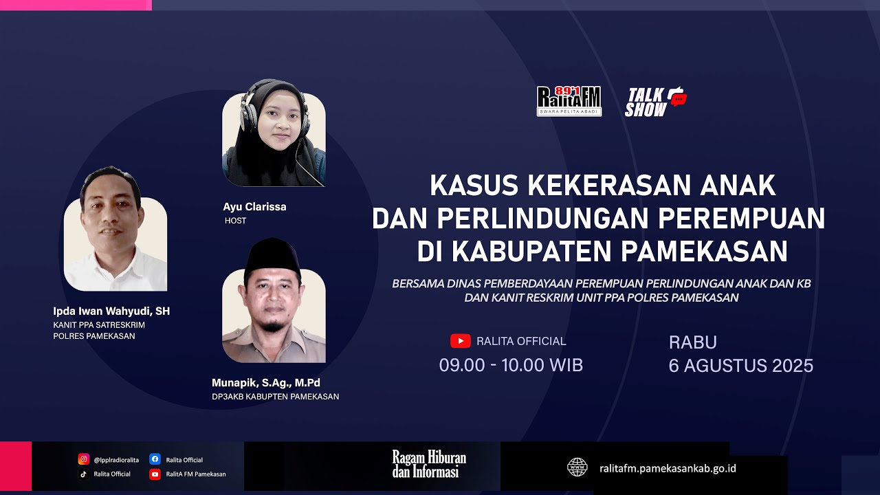 TALKSHOW | KASUS KEKERASAN ANAK & PERLINDUNGAN PEREMPUAN DI KABUPATEN PAMEKASAN |