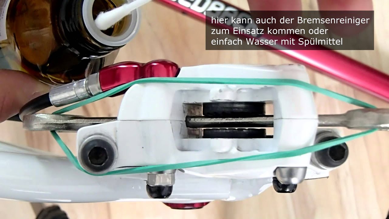 Bremskolben reinigen, schmieren, mobilisieren an einer Scheibenbremse - MTB - (ausführlich)