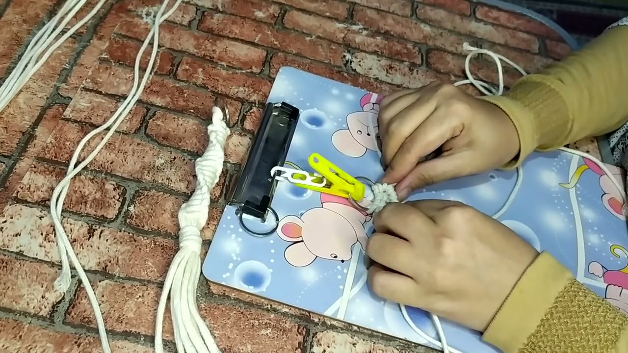 ميداليات #مكرمية من بواقي الخيط