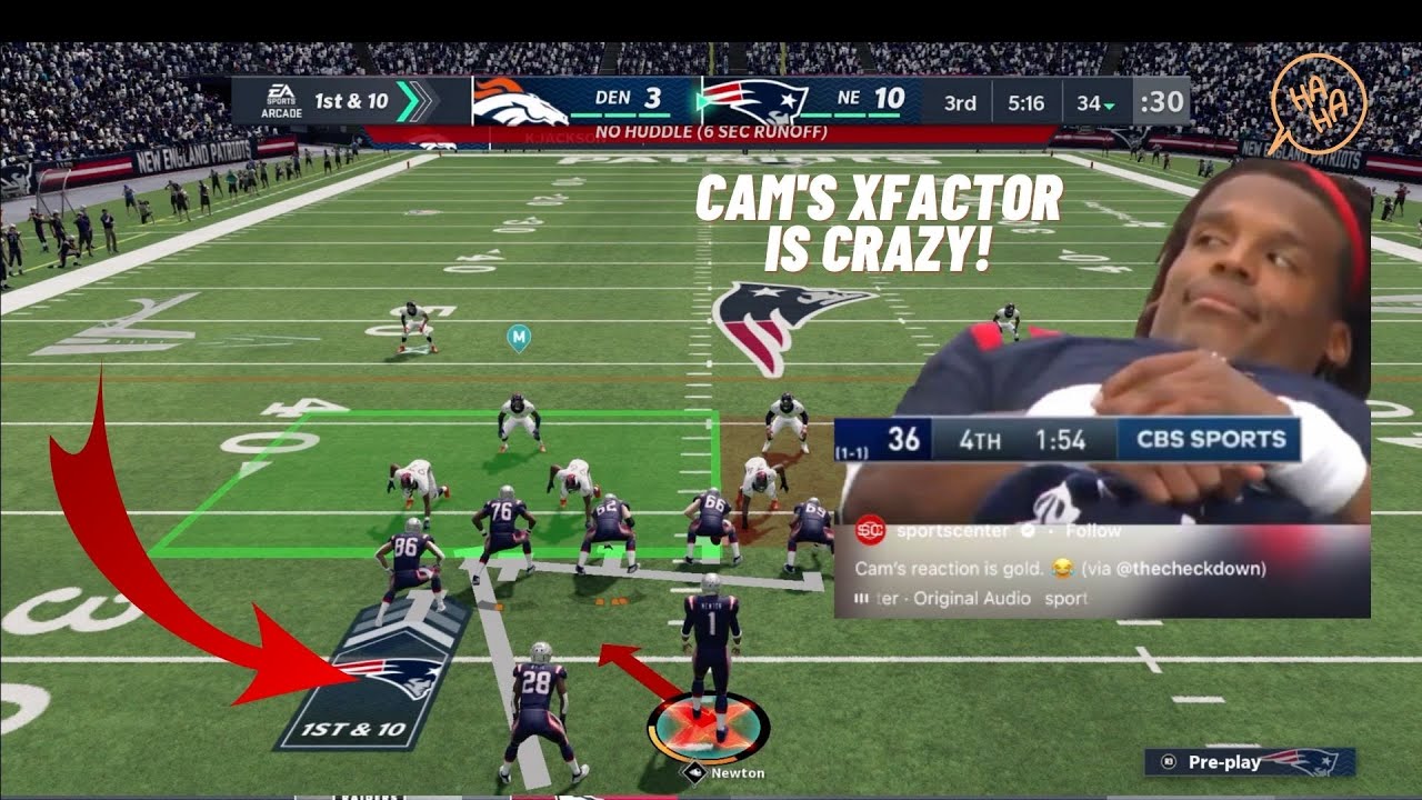 Cam Newton Madden 21 Superstar X Factor!