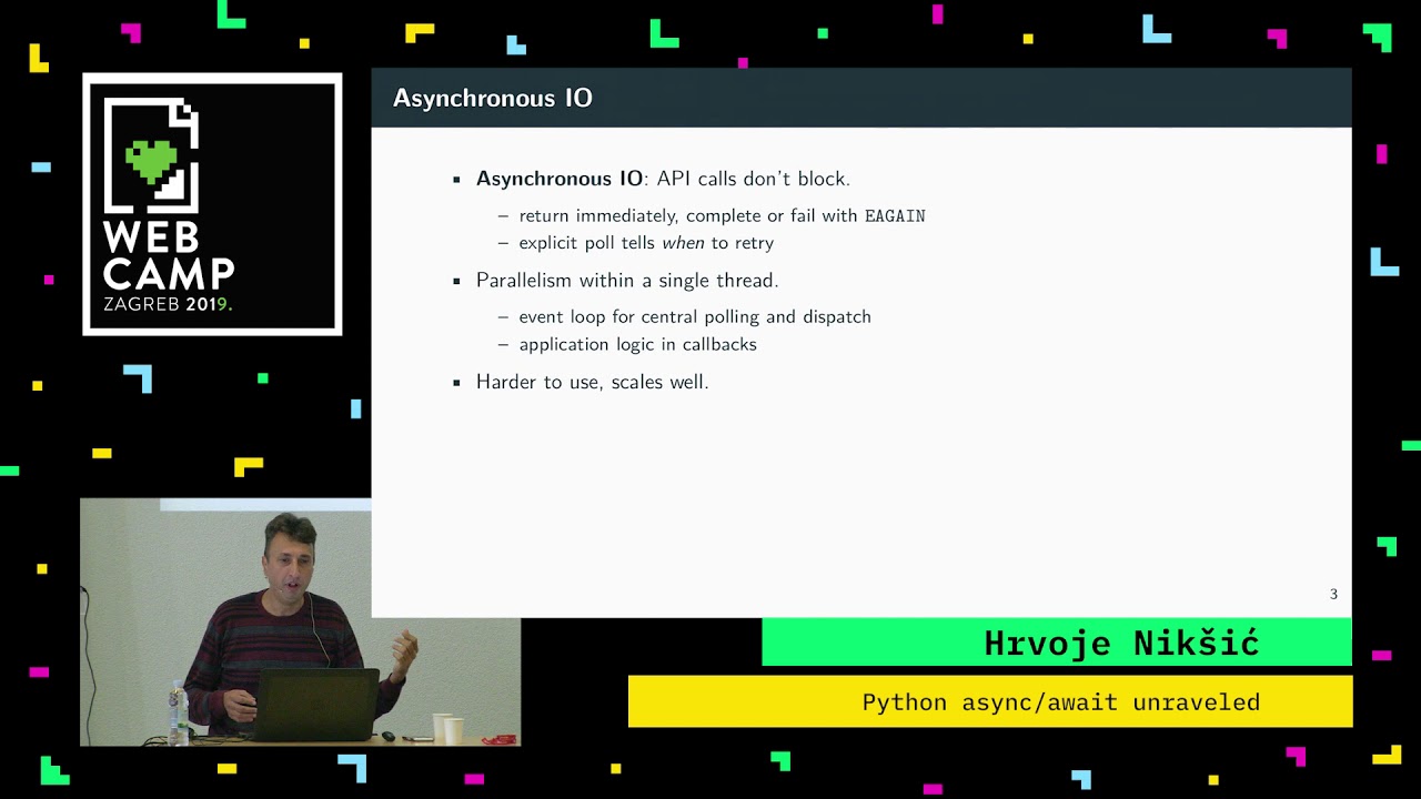 Hrvoje Nikšić - Python async/await unraveled - WebCamp Zagreb 2019