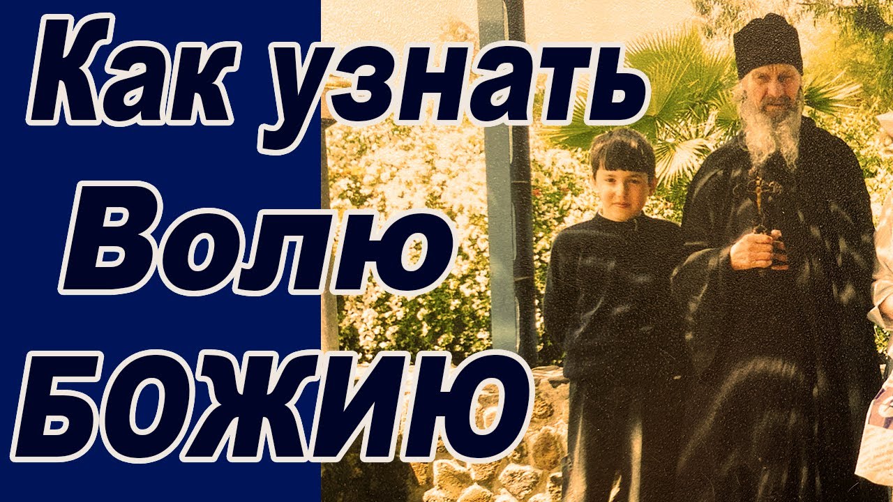 Как узнать волю Божью  говорил схиархимандрит Иона Игнатенко