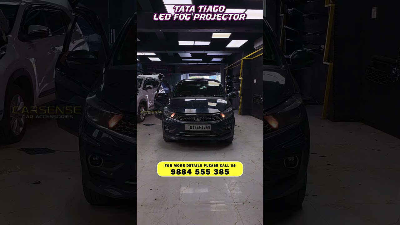 Tata Tiago LED Fog Projector | Car LED Light | Aozoom LED Light | 3 Inch Fog Projector | Car Sense