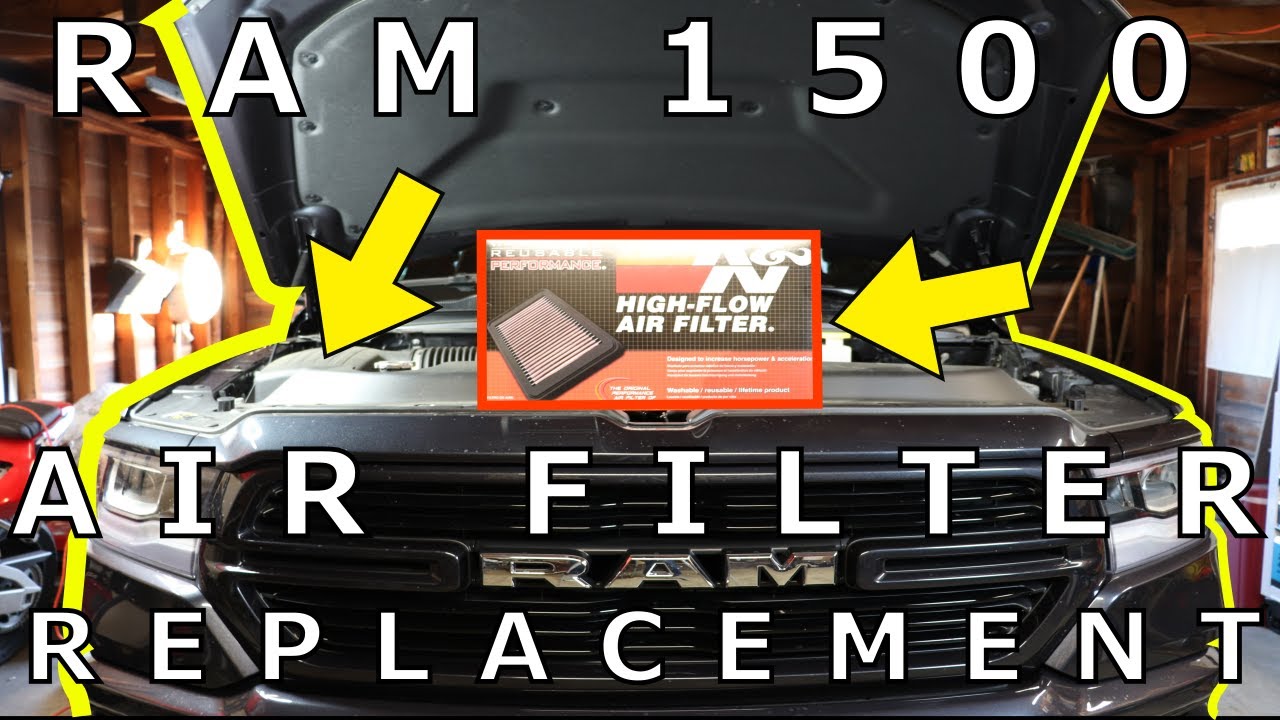 2019 RAM 1500 Air Filter Change | K&N Air Filter