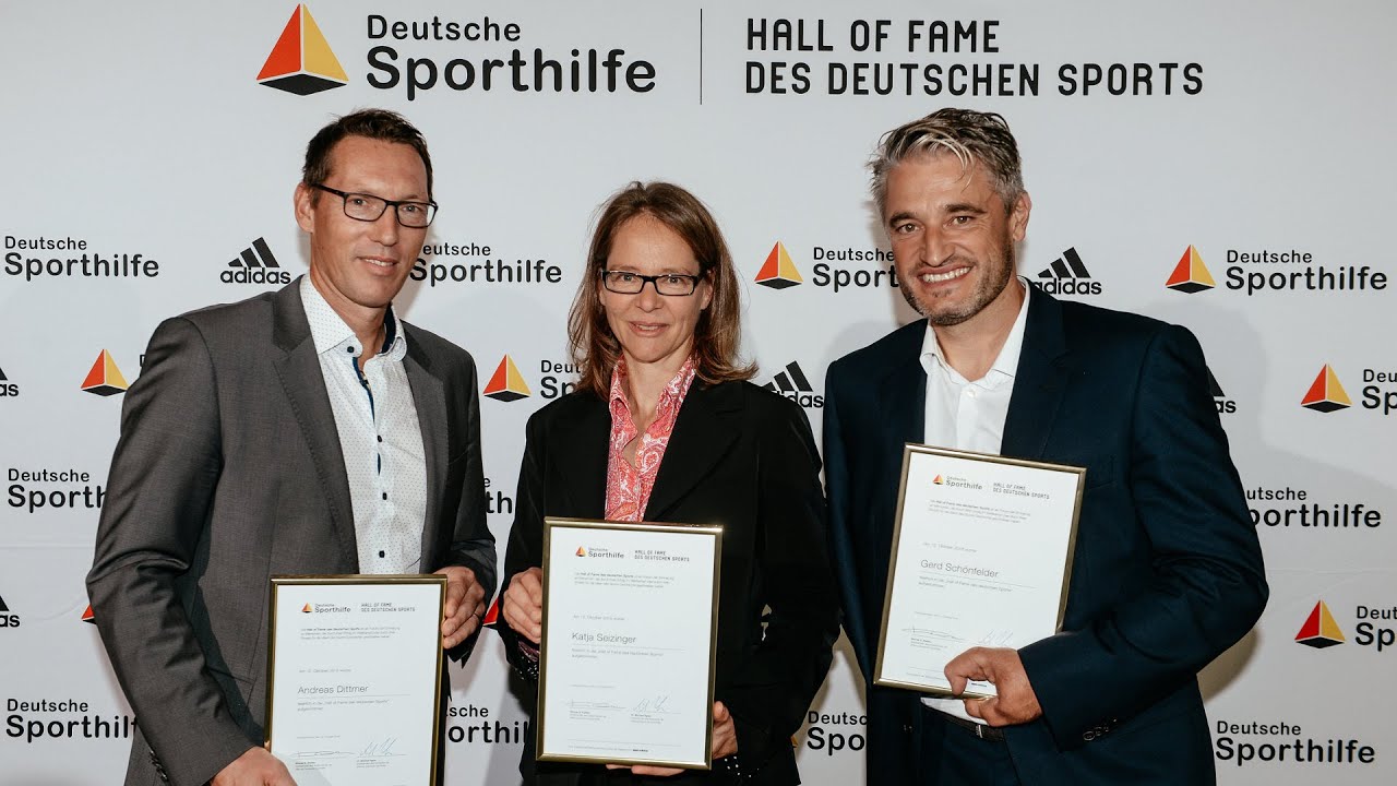 Katja Seizinger, Andreas Dittmer und Gerd Schönfelder in 