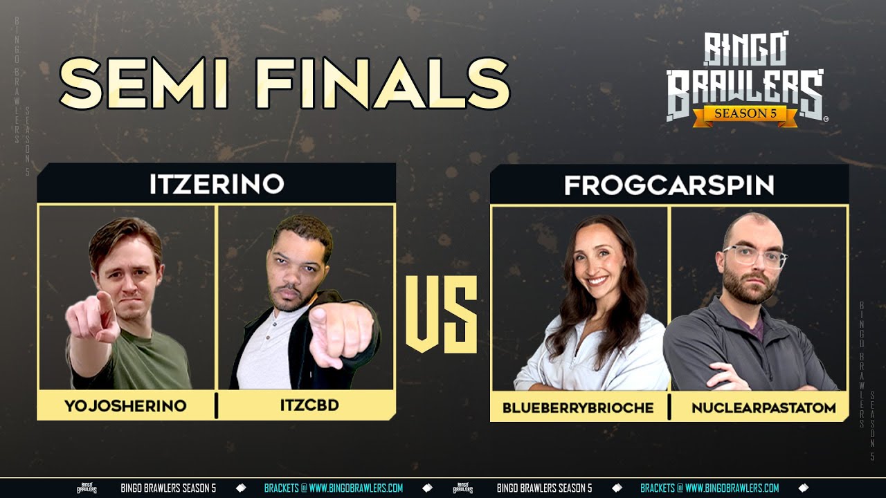 Bingo Brawlers Season 5 TOP 4 MATCH Itzerino vs FrogCarSpin