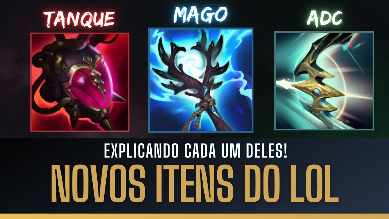 EXPLICANDO OS NOVOS ITENS DO LOL! 28 ADICIONADOS, 16 REMOVIDOS E 2 ANTIGOS QUE RETORNARAM