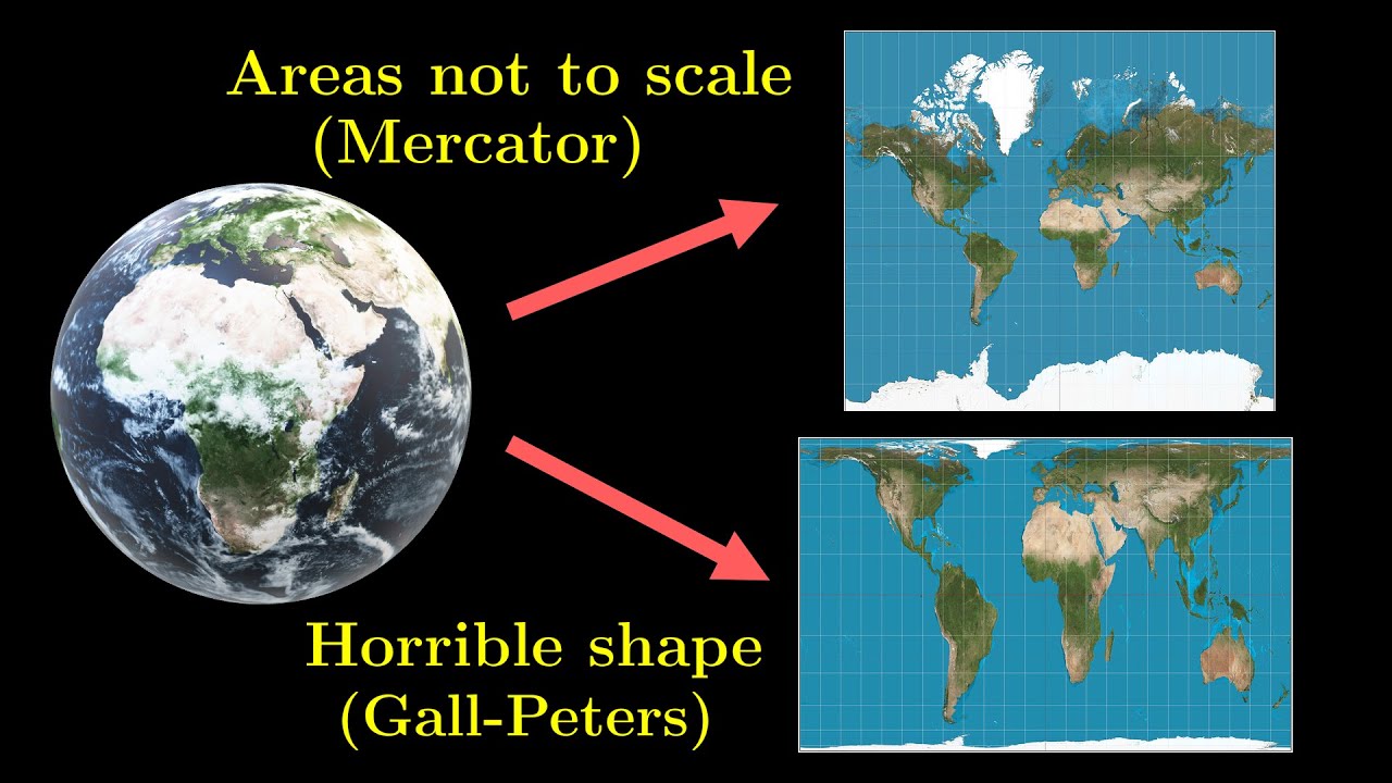 Theorema Egregium: why all maps are wrong