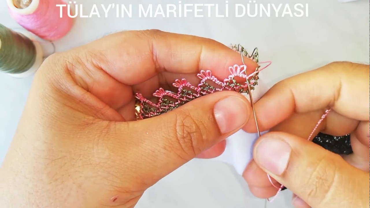 28-) YENİ, SIRALI, MUHTEŞEM İĞNE OYASI MODELİ ( SESLİ ANLATIM)