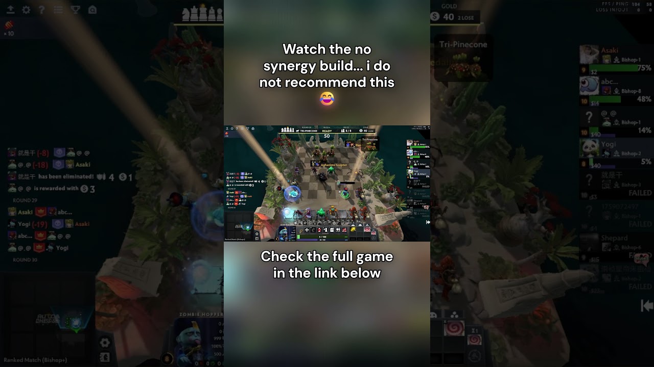 I do not recommend this no-synergy build 😂 #autochess  #dotaautochess #dota2 #gaming #games