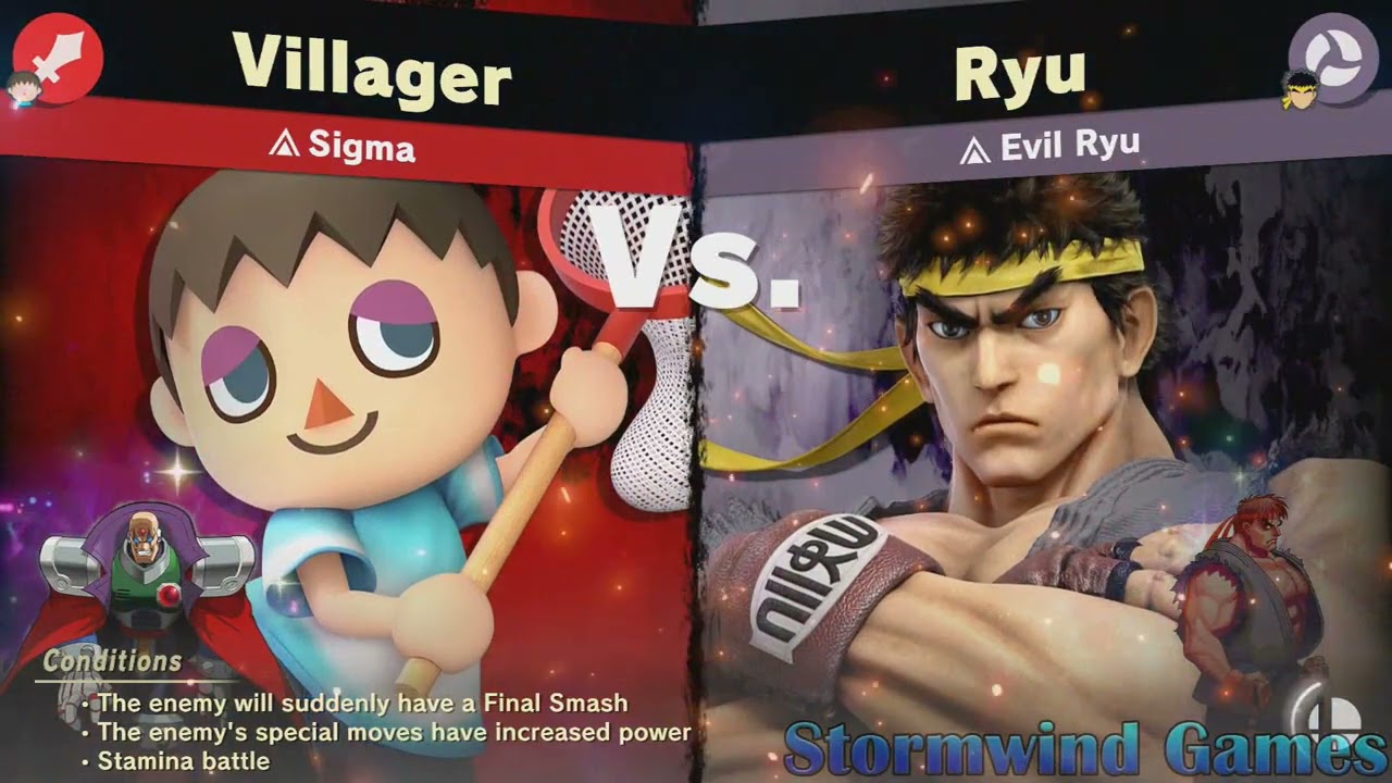 Super Smash Bros Ultimate - Evil Ryu (Spirit Battle)