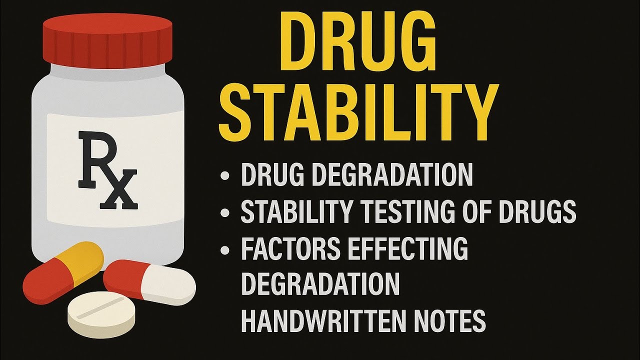 Drug stability||stability testing of drugs||Degradation of drug||factors effecting degradation