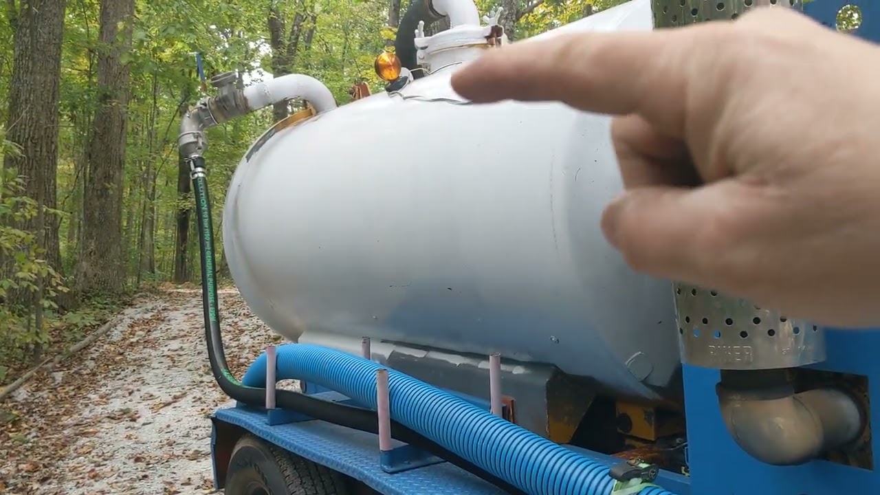 The new septic pumping trailer! (vac-tron)