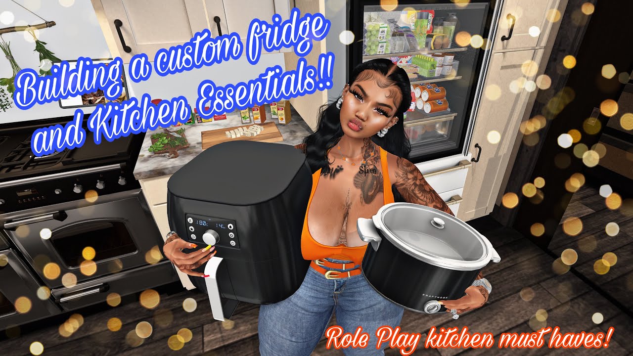 Second Life| Lets Build a Custom Fridge & See my Kitchen Essentials!