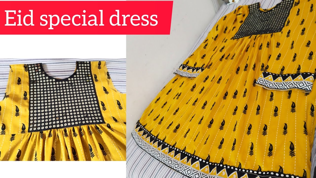 Beautiful and stylish frock with low budget #2025 New trending frock design cutting and stitching