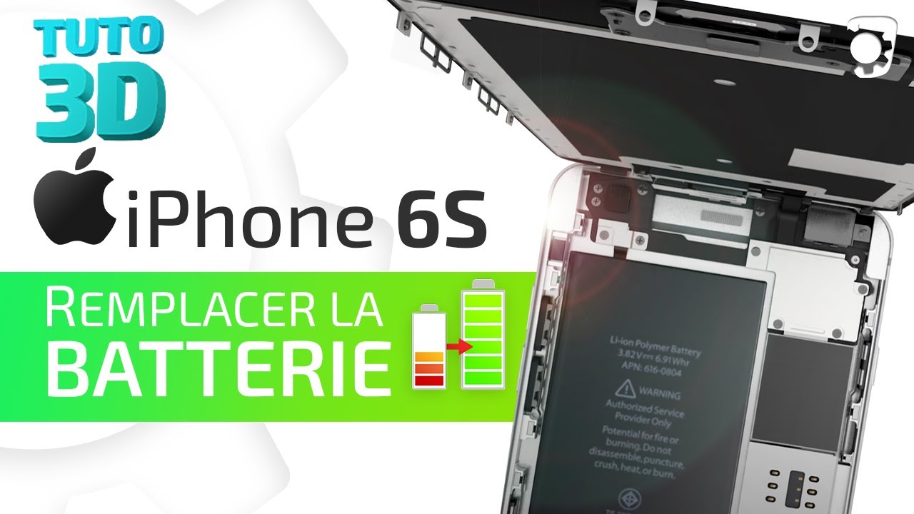 Comment changer la batterie de son iPhone 6S ? - Tuto 3D Brico-phone