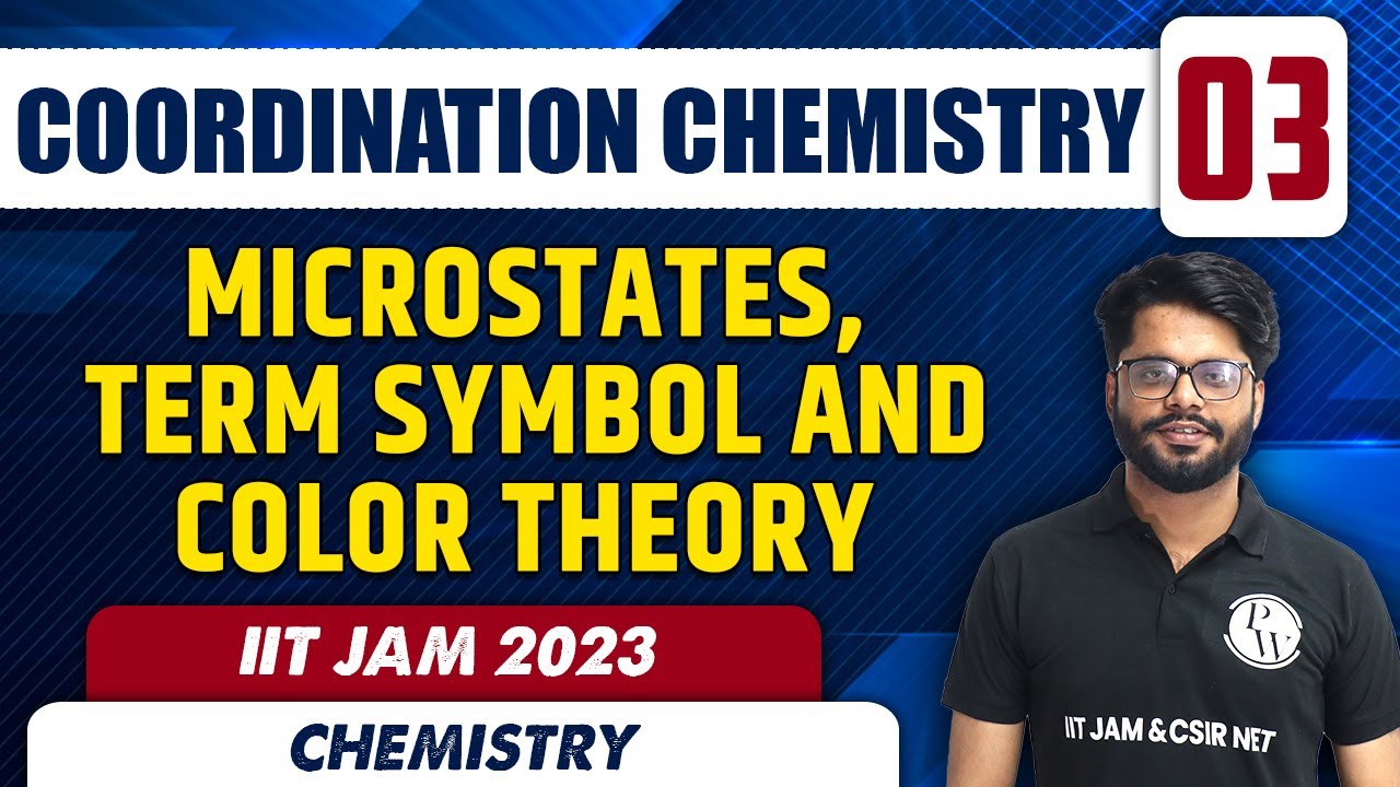 Microstates, Term Symbol and Color Theory | Coordination Chemistry 03 | Chemistry | IIT JAM 2023