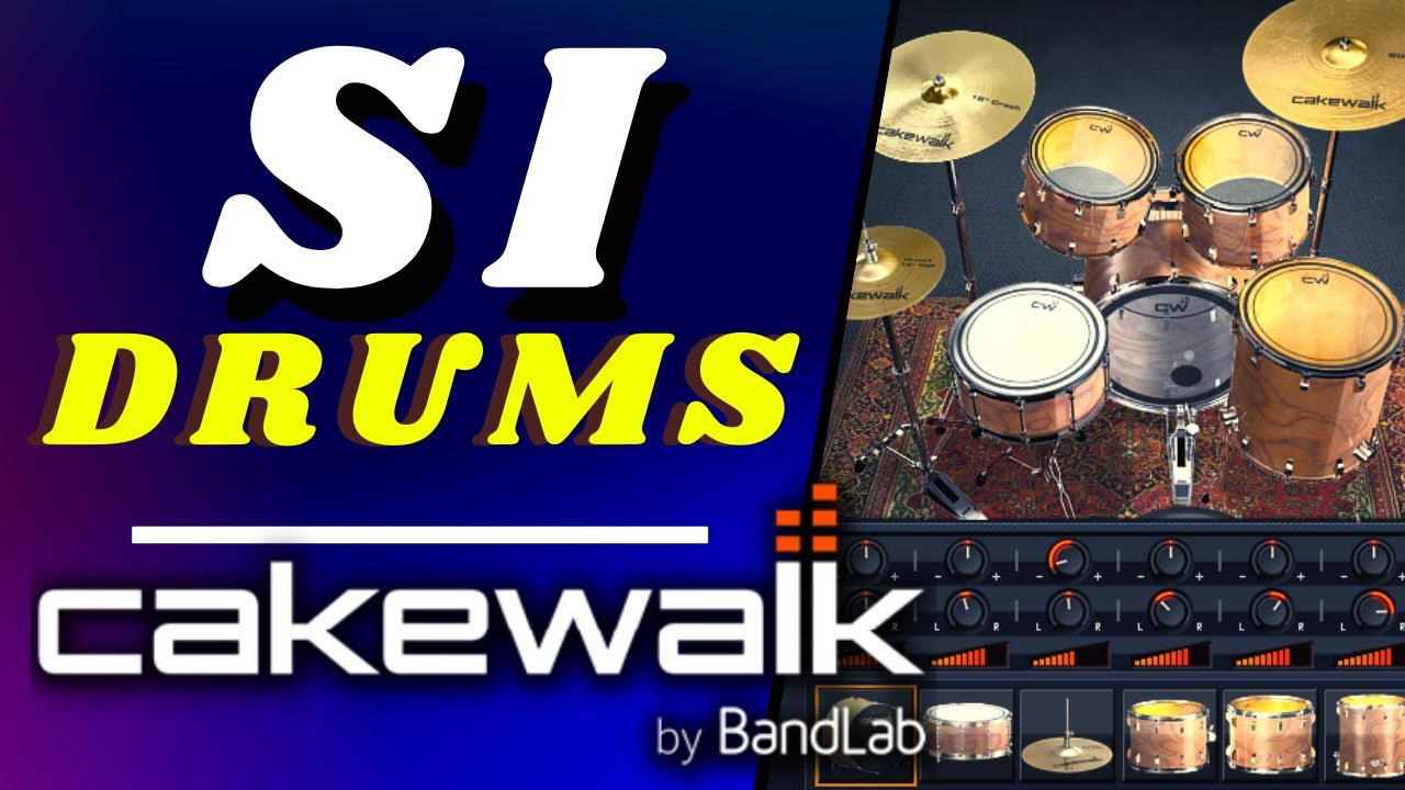 Recording a Virtual Drum Kit in Cakewalk is EASY with the SI Drum Kit
