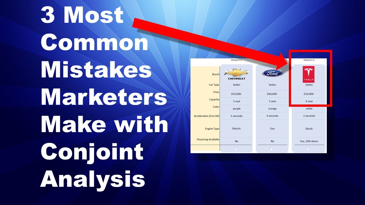 3 Common Mistakes in Conjoint Analysis