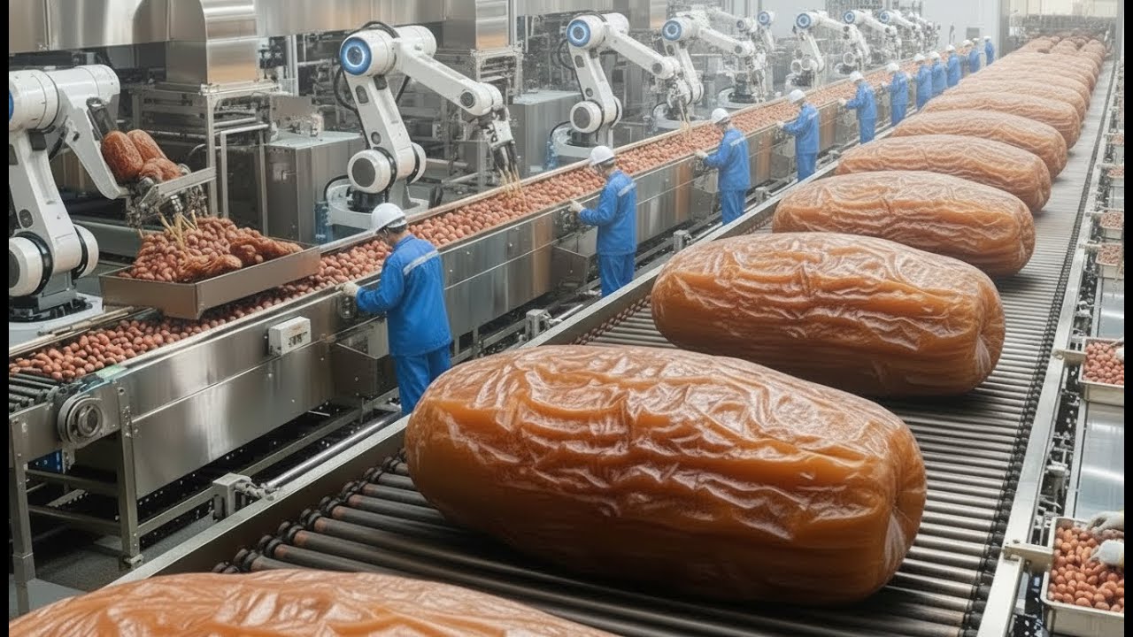 Inside Factory: Transforming Massive Dates into Delicious Dried Fruit