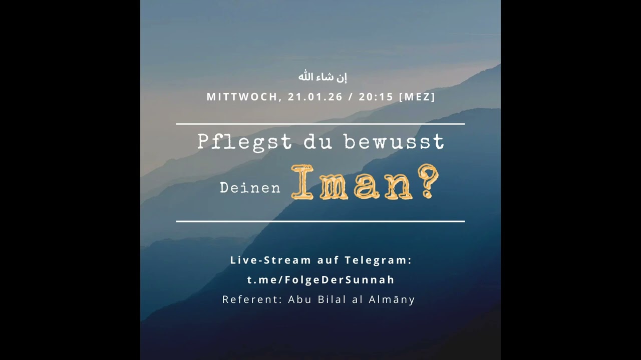 Pflegst du bewusst deinen Iman?