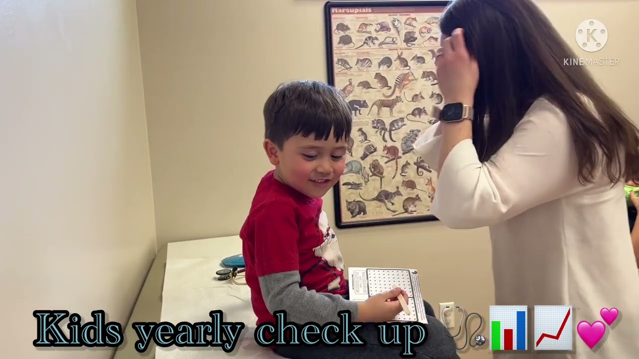 Kids yearly check up🩺📊📈💕￼ ( Life is Good with little Hub )🙏