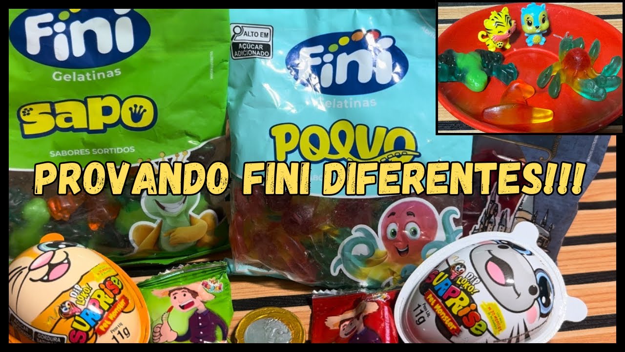 Olha só o que achamos, balas fini diferentes!!!