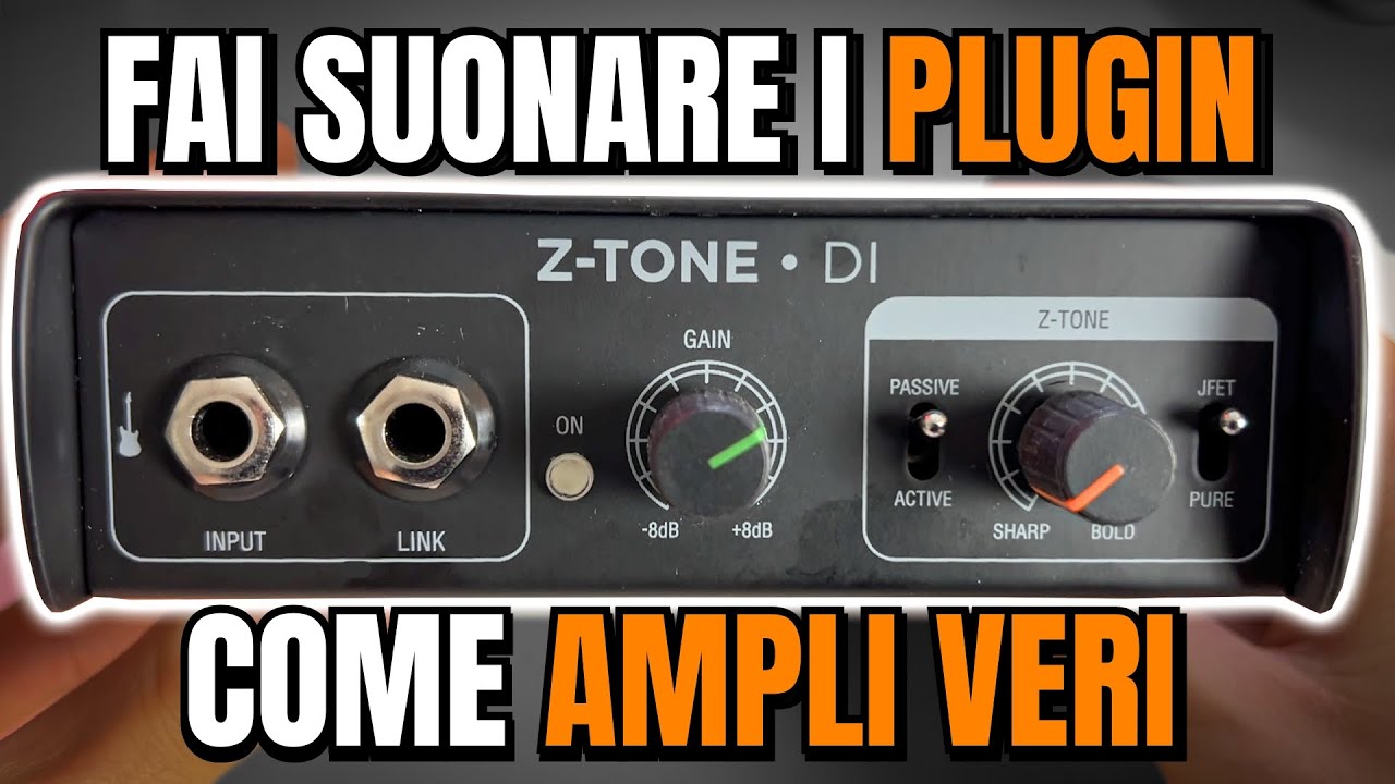 La DI-Box che fa suonare BENE QUALSIASI PLUGIN