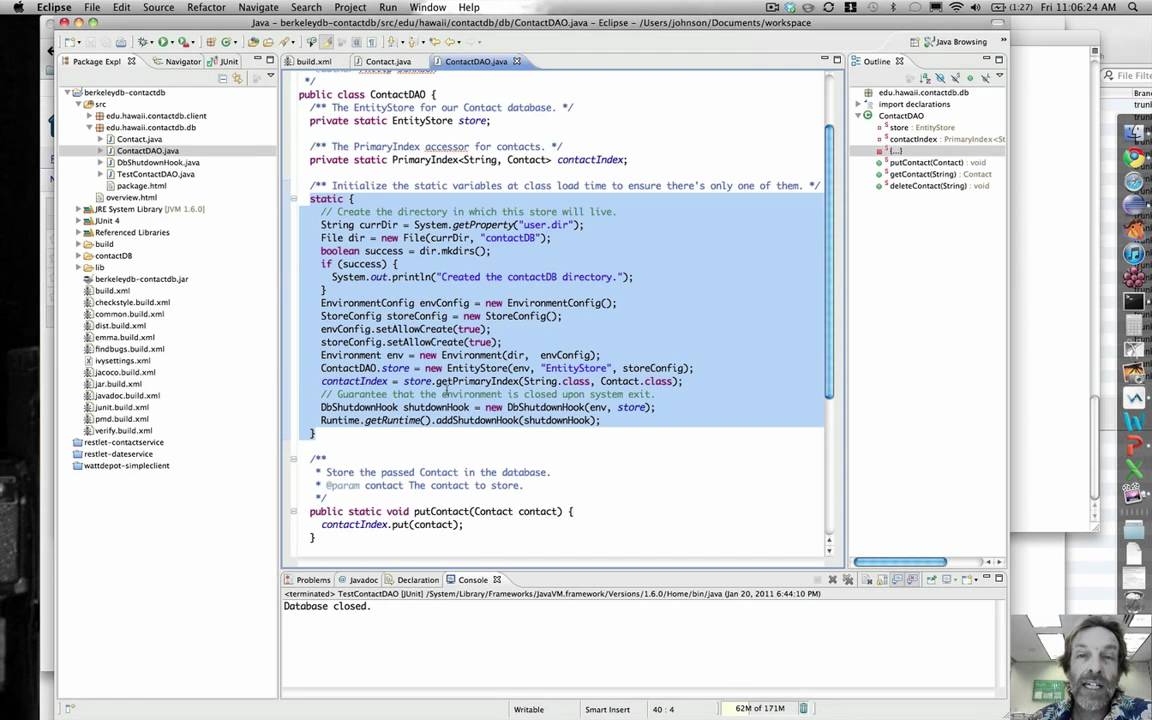 Introduction to persistency and Berkeley DB