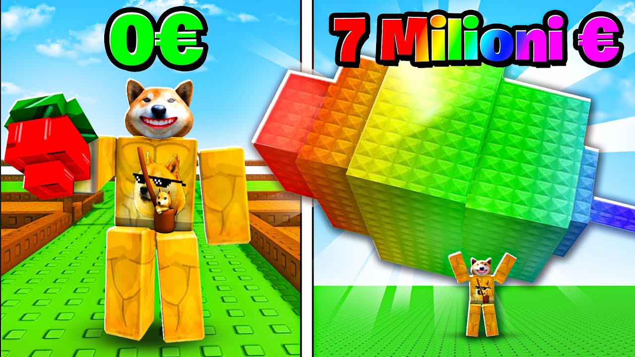 DA POVERO A RICCO IN 10 MINUTI SU ROBLOX GROW A GARDEN.