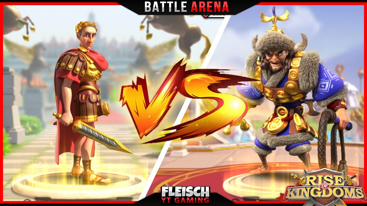 BattleArena - comeback of Cesar? vs Attila - Rise of Kingdoms ROK Fleisch