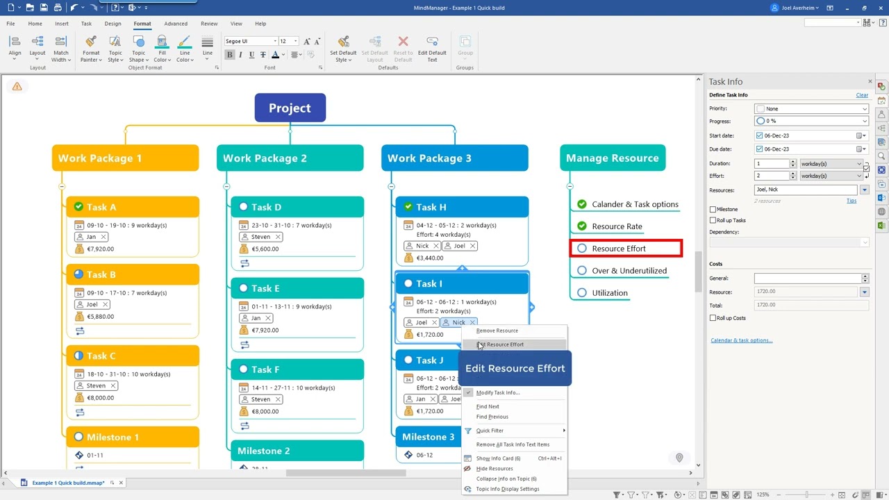 Mastering resource management in MindManager Tasks: Boost collaboration and stay organized
