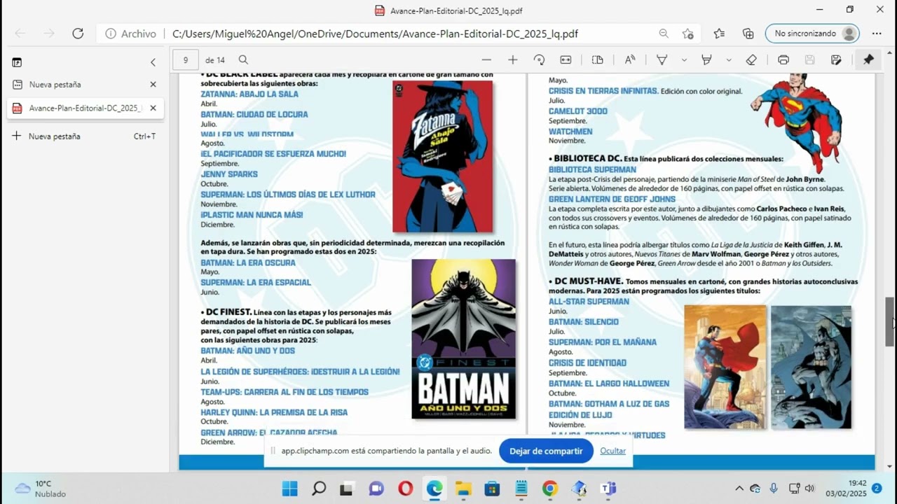 Avance del plan editorial de DC Cómics por Panini España #panini #paniniespaña #dccomics #españa