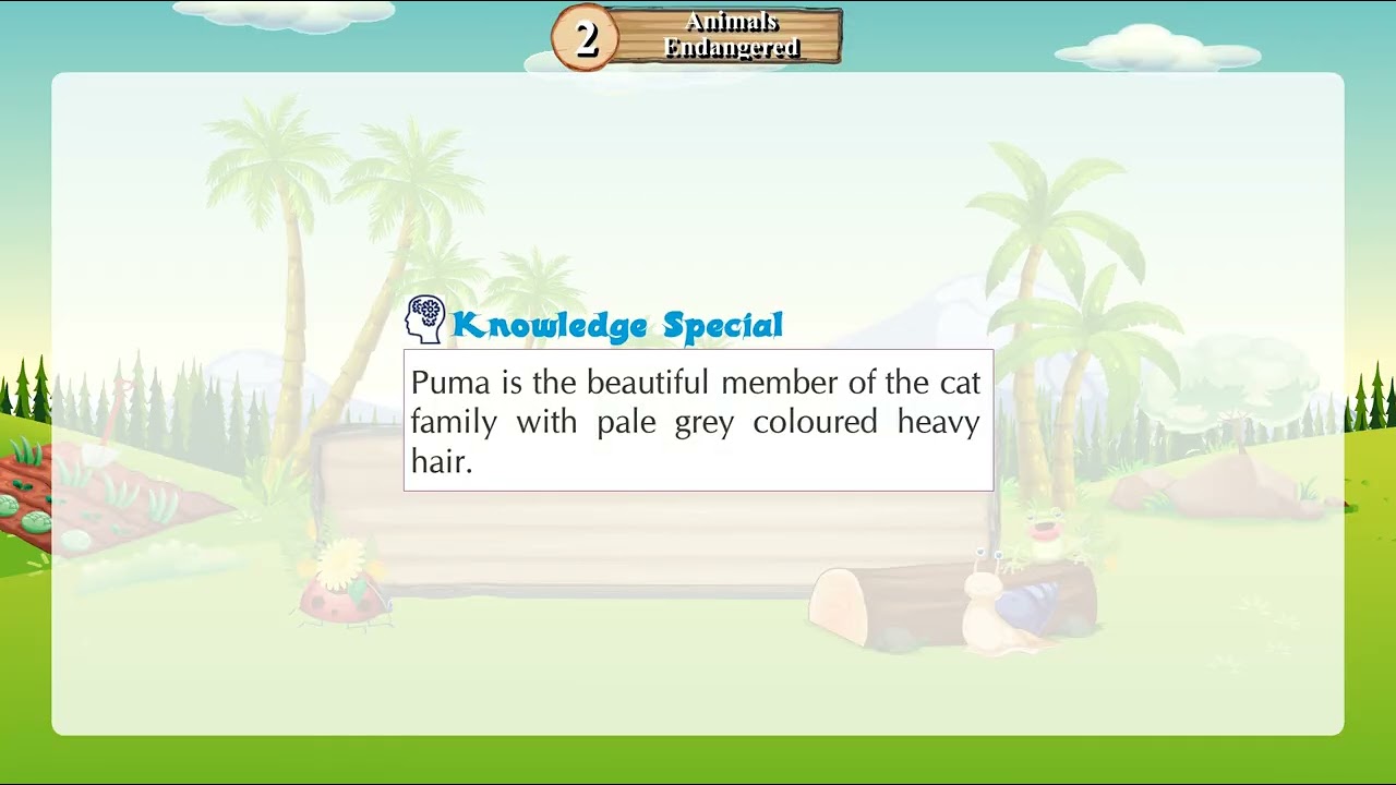 Gk | Ch 02 | S.R. publications | Term Books | Class 04 | Endangered Animals | For Children