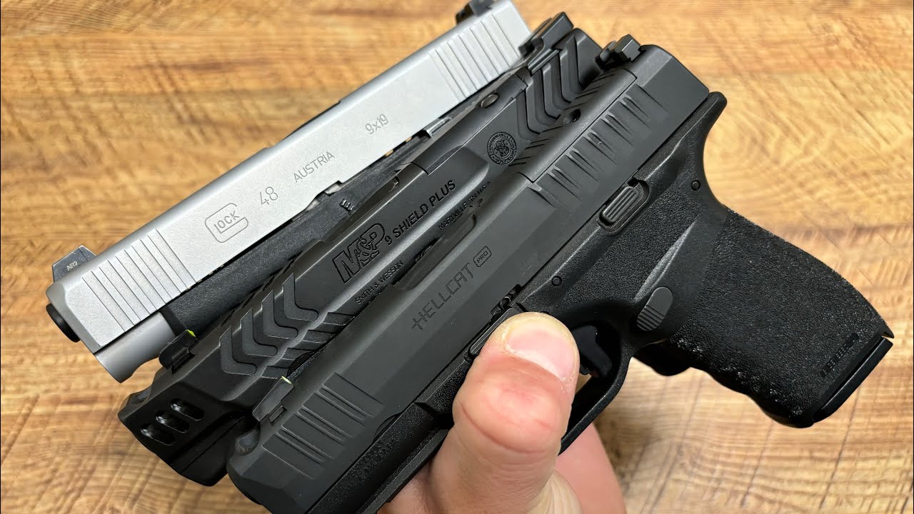 Hellcat Pro Comp vs Shield Plus Carry Comp vs Glock 48: All Winners