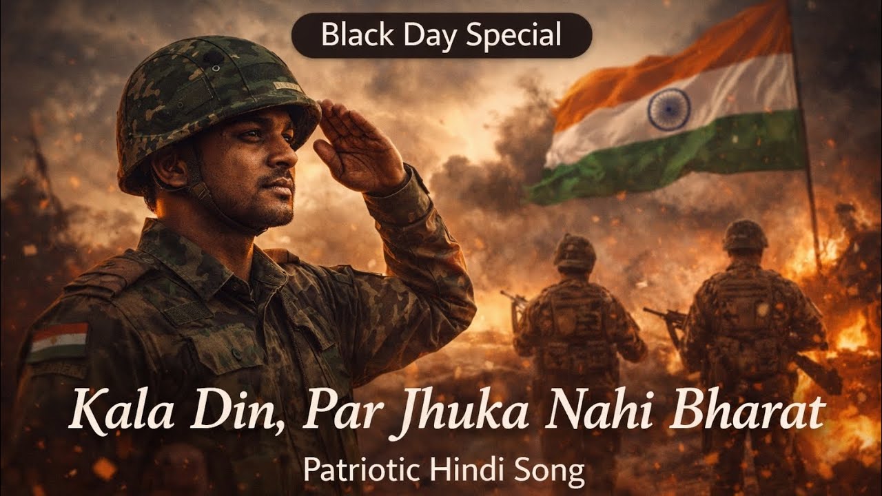 Black Day Special 🖤🇮🇳 | Kala Din, Par Jhuka Nahi Bharat | Patriotic Hindi AI Song | Suno AI Songs
