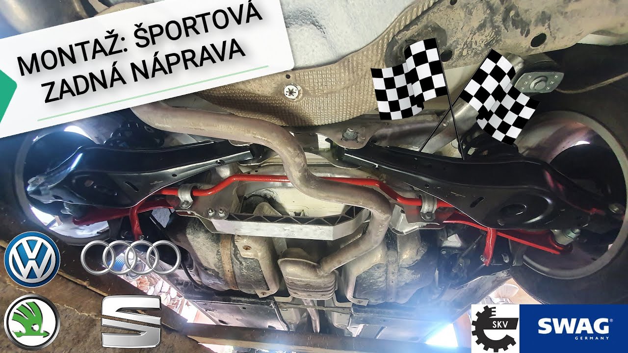 Montáž hliníkovej zadnej nápravy Octavia Superb Passat  Golf  Tiguan Touran 2003-2015 (PQ35/46)