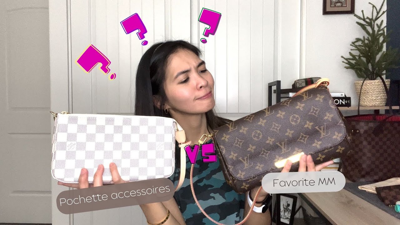 Любимые аксессуары Louis Vuitton: MM и Pochette | Сравнение предметов роскоши + что помещается в ...