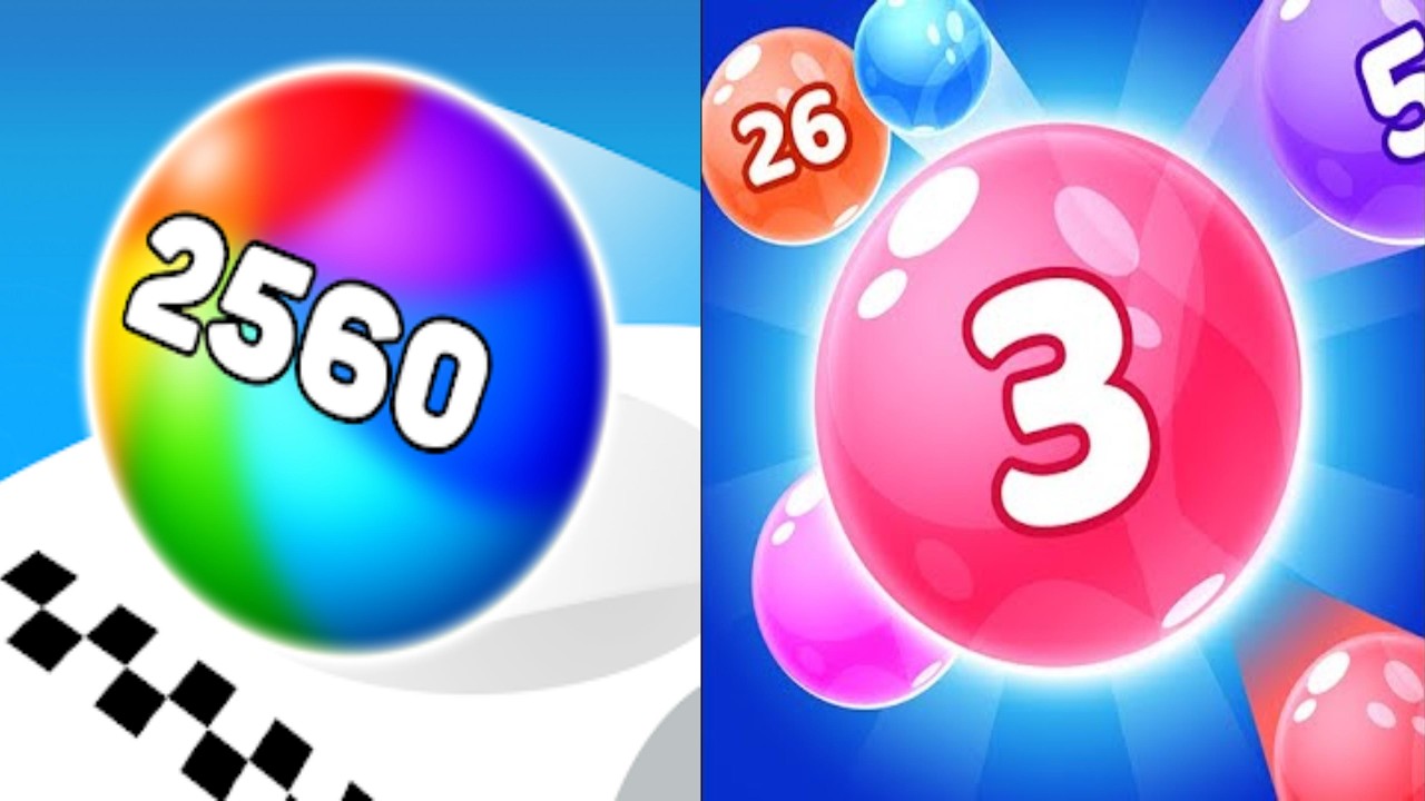 Marble Run vs Ball Master 2048 - Gameplay Walkthrough Mobile Game Android Ios Gaming All Levels